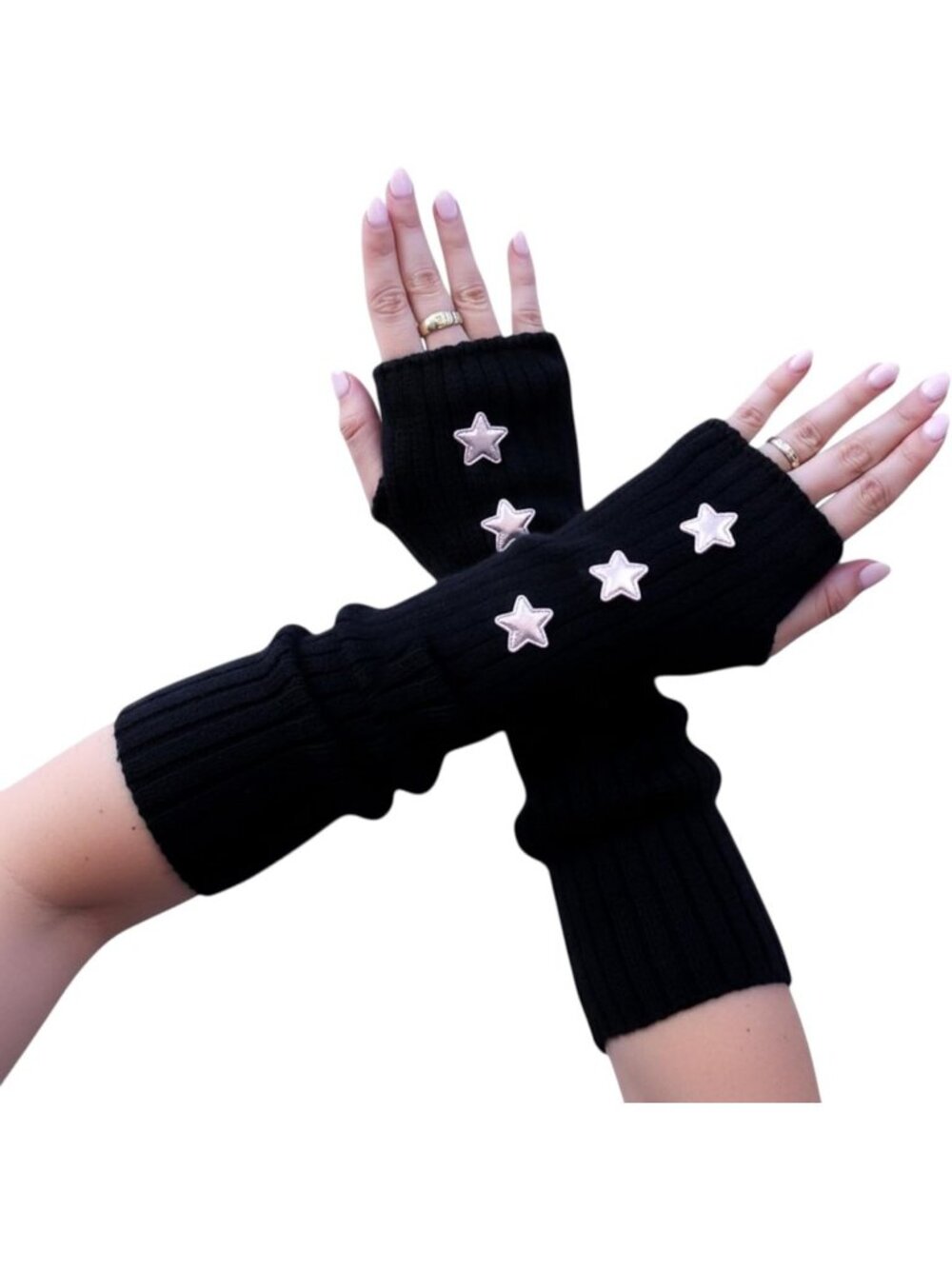 Women's Star Arm Warmers  Y2K Gothic Cosplay Fingerless Glove